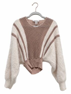 Vintage Michelle Stuart Angora Wool Colorblock Sweater Size 12